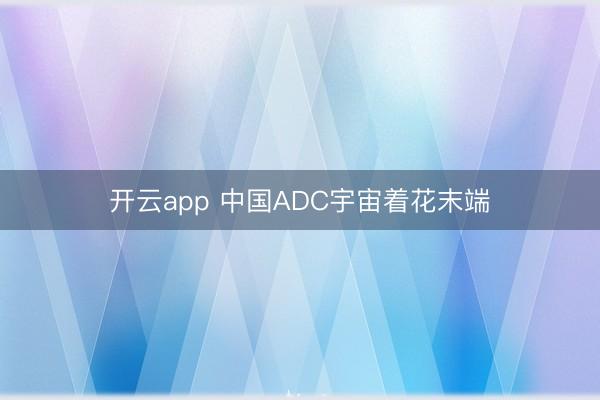 开云app 中国ADC宇宙着花末端